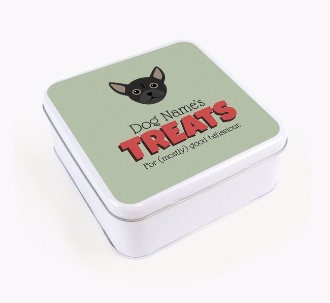 Personalised Retro Design Square Tin for your {breedFullName}